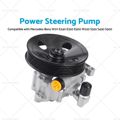Power Steering Pump for Mercedes-Benz E-Class W211 W220 V8/V6 (2002-2010)
