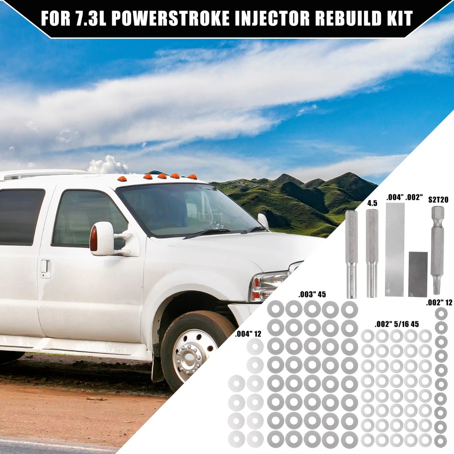 Car Injector Rebuild Kit for Ford F-Series Trucks (1999-2003)