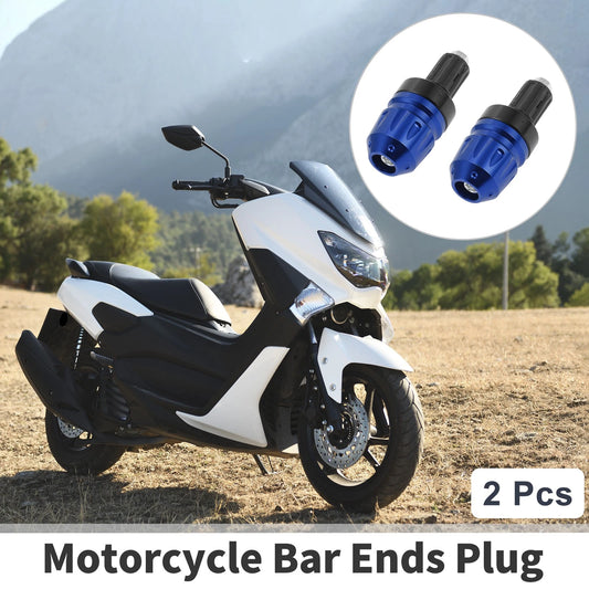 2 x Bar Ends Plug Aluminum Alloy for 7/8" 22mm Motorcycle Handlebar Blue