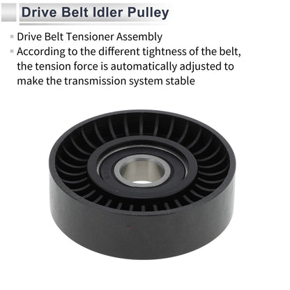 Drive Belt Idler Pulley for Mercedes-Benz A-Class (1997-2014) Black