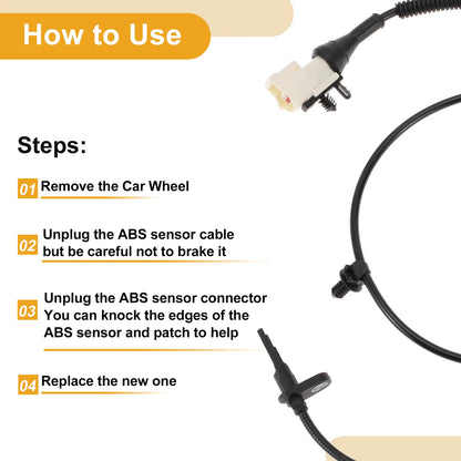 ABS Wheel Speed Sensor for Ford Taurus Rear Right (2000-2007)