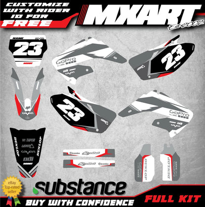 Premium Graphics Kit for Honda CR 125 CR 250 Decals (2002-2012)