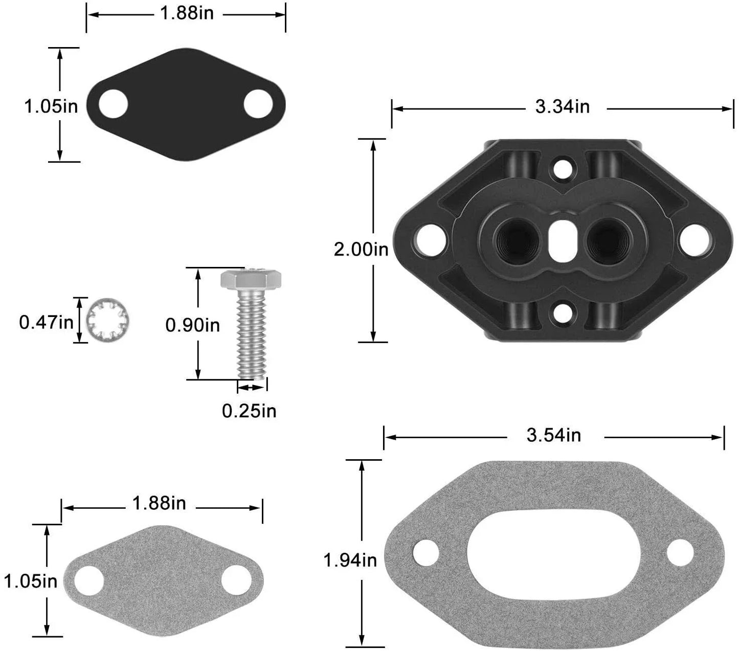 Trim Cylinder Connector Kit for Alpha Bravo MerCruiser