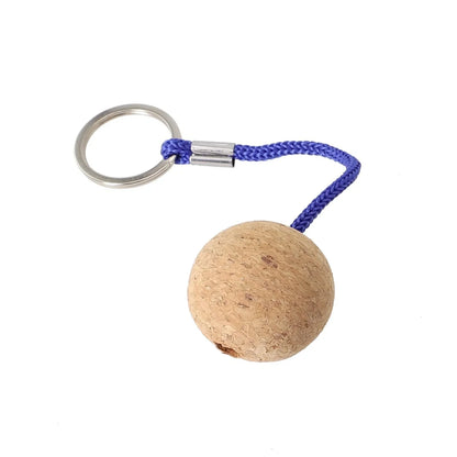 Floating Cork Ball Key Ring for Boat/Kayak - 2 Pcs Buoyant Rope