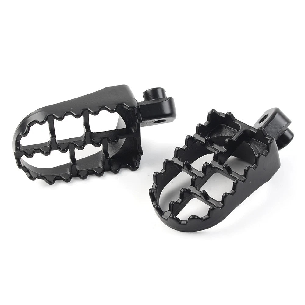 CNC Wide Foot Pegs Rear Set Pedals for Universal Motorcycle Bike Black