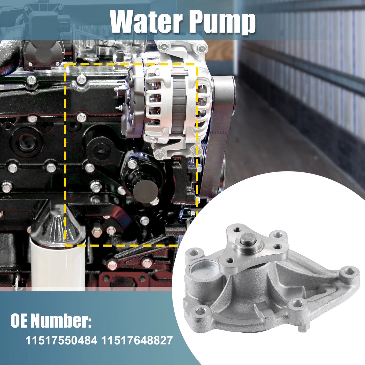 Water Pump Assembly for Mini Cooper R55 R56 R57 R60 (2007-2015)
