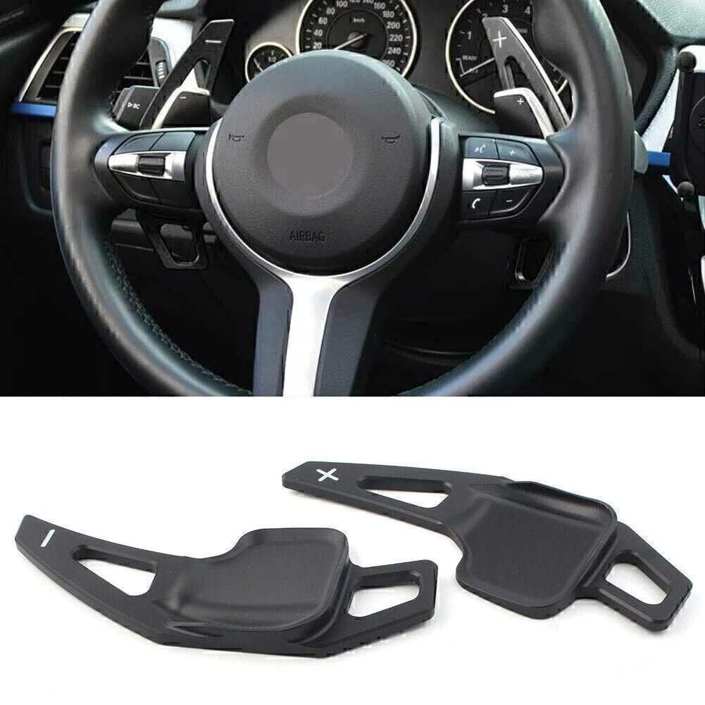 Black Steering Wheel Shift Paddle Extension for BMW 3 5 Series (2012-2019)