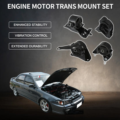 Engine Mount Set for Toyota Corolla L4 1.6L (1993-1997)