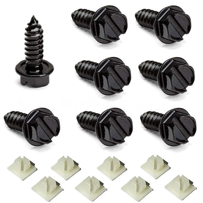 License Plate Screws & Tag Mounting Hardware Clips for Car Truck