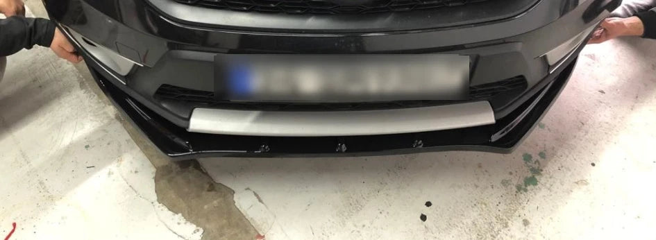 Front Bumper Lip Splitter Spoiler for Dacia Sandero (2013-2023) 3 Pcs