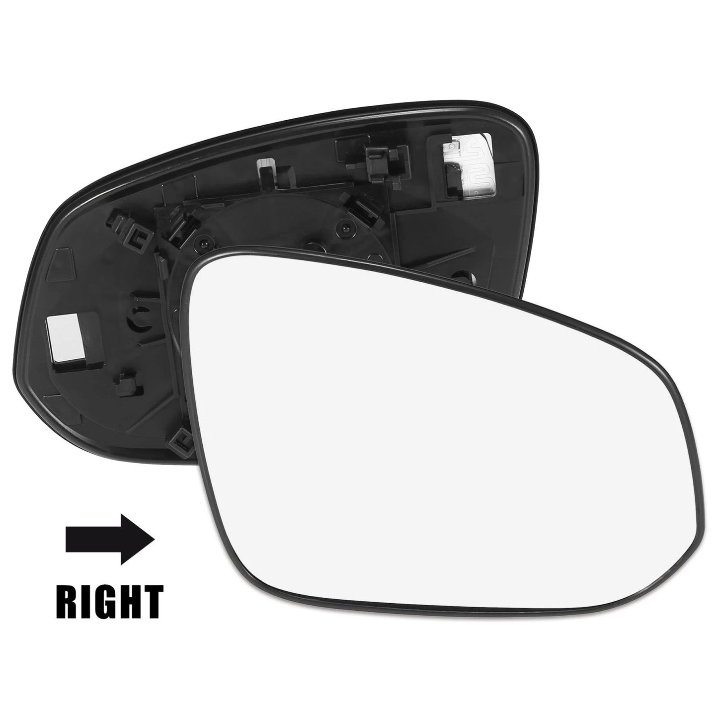 Heated Mirror Glass with Backing Plate for Toyota RAV4 (2001-2023)