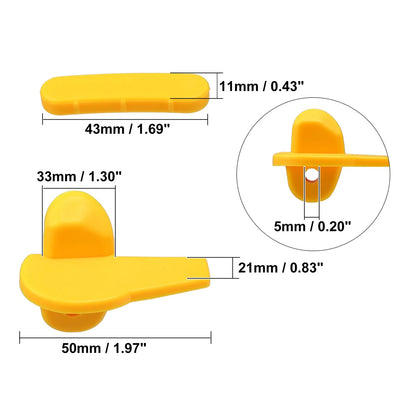 6 x Demount Head Plastic Insert 1.97x0.83x1.30 for Motorcycle Tire Changer