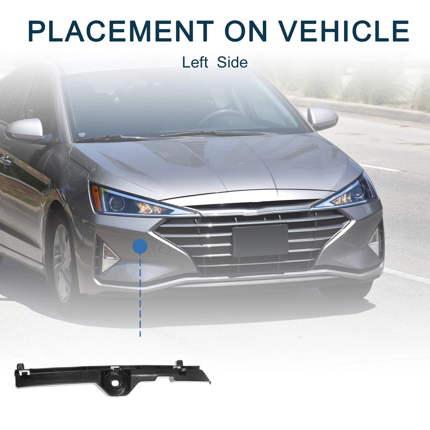 Left Front Bumper Retainer Bracket for Toyota Hilux (2015-2023)