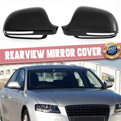 Gloss Black Mirror Cover Shell Caps for Audi A3 A4 S5 B8 (2009-2013)