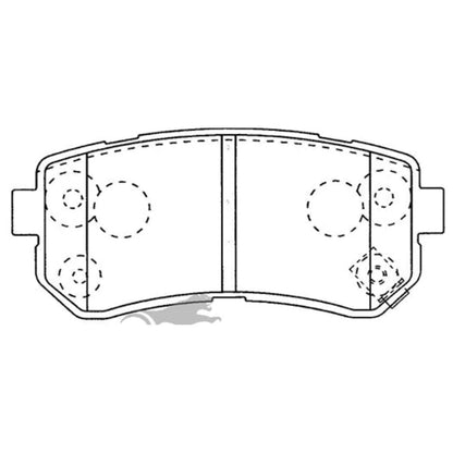 Rear Disc Brake Pad Set 2.0L 2.4L for Hyundai ix35 (2010-2015)