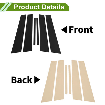 6 Pcs Black Pillar Window Trim for Nissan Altima (2019-2023)