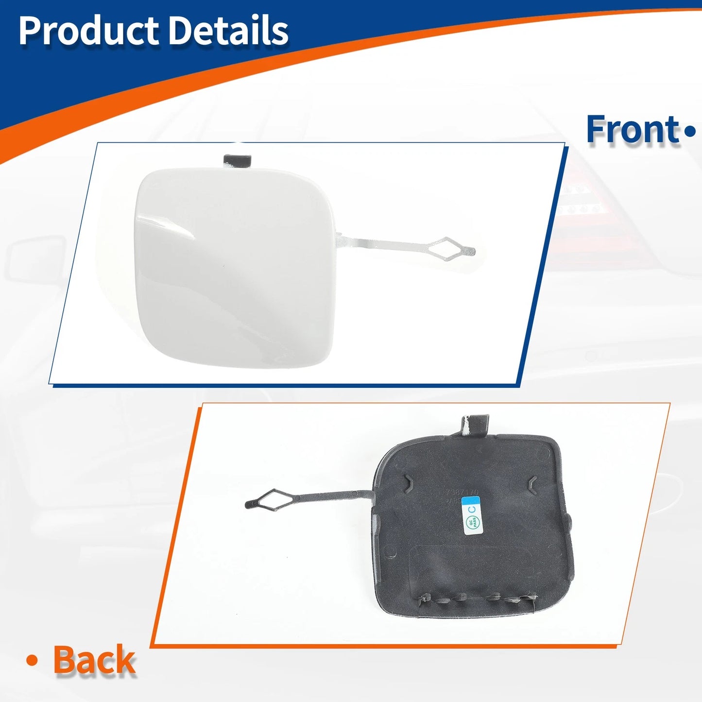 Tow Hook Cover for BMW 1 Series F20 Pure White
