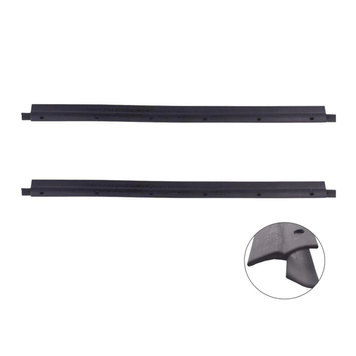 2x Weatherstrip Door Belt Outer Rubber Fits Toyota Land Cruiser FJ40 1969-80 DE