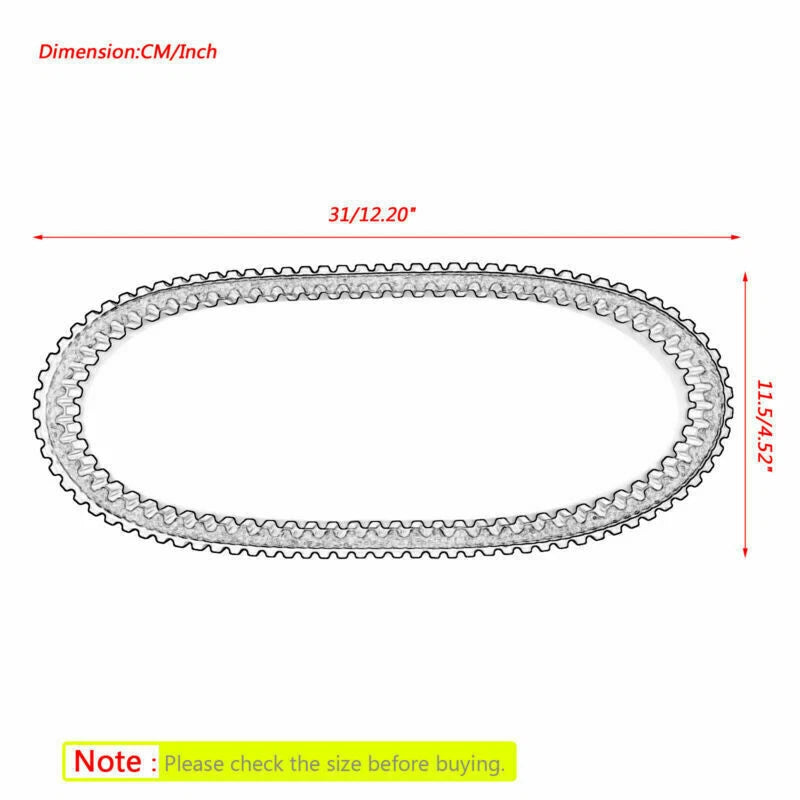Timing Belt for Yamaha Zuma YW 50 (2002-2011) & Zuma II (1997-2001)
