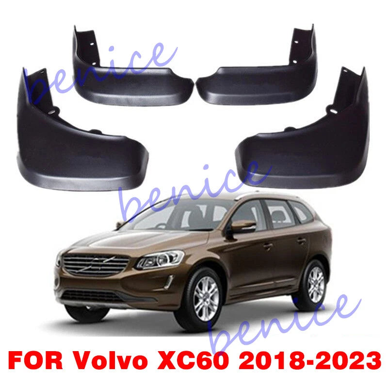 4x Front & Rear Splash Guards Mud Flaps for Volvo XC60 (2018–2023)