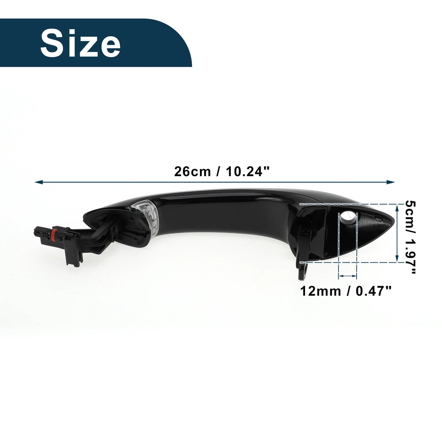 Exterior Door Handle for BMW X5 E70 E71 E72 (2007-2013) - Front Left Black
