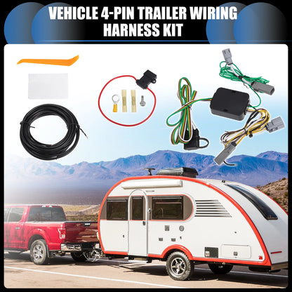 1 Set 4-Pin Trailer Wiring Harness Kit for Chrysler Pacifica (2017 - 2018)