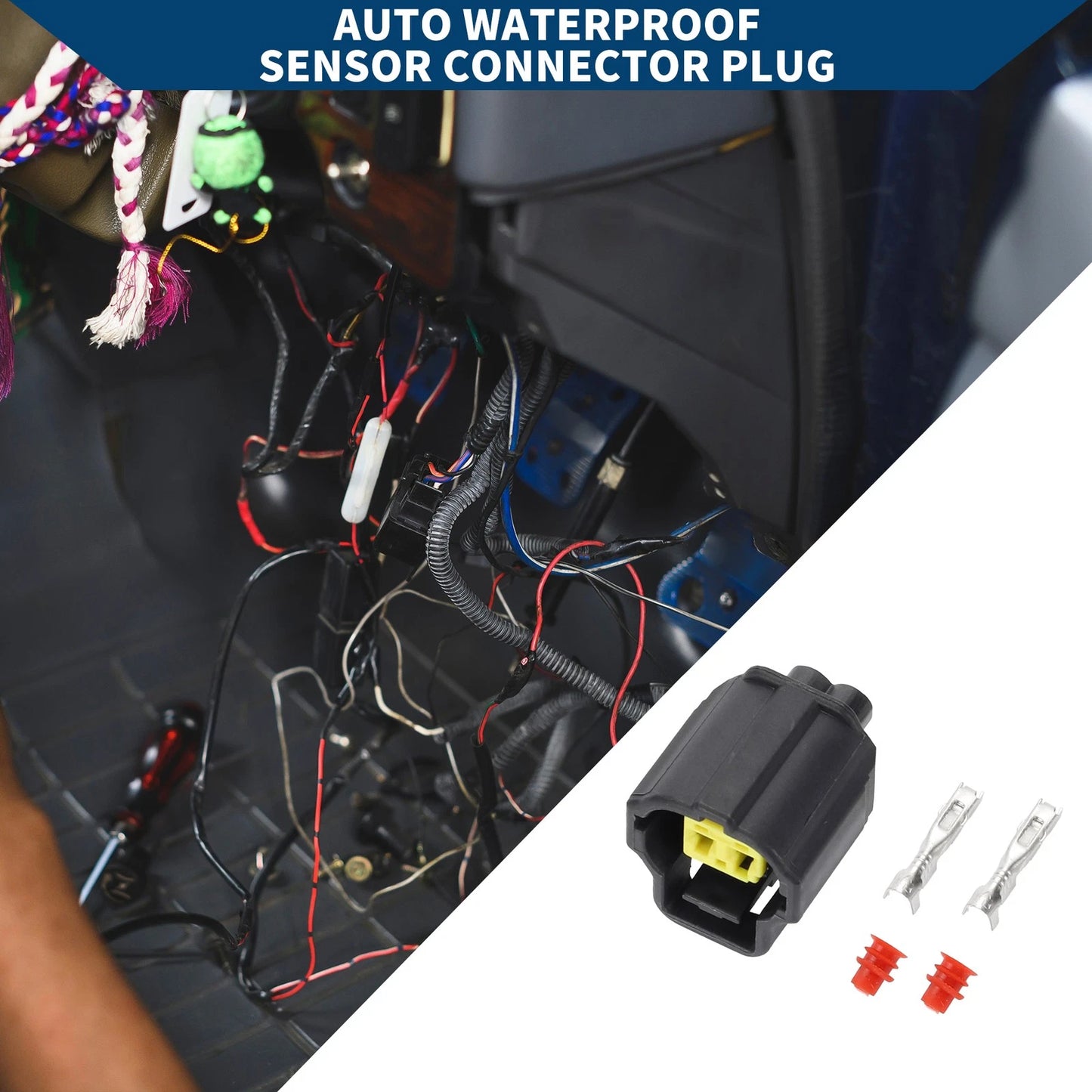 Pin Auto Waterproof Sensor Connector Plug for Toyota