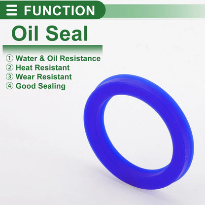 Oil Seal 35x47x6mm 5 Pcs TPU Rotary Shaft Seal High Pressure for Automotive