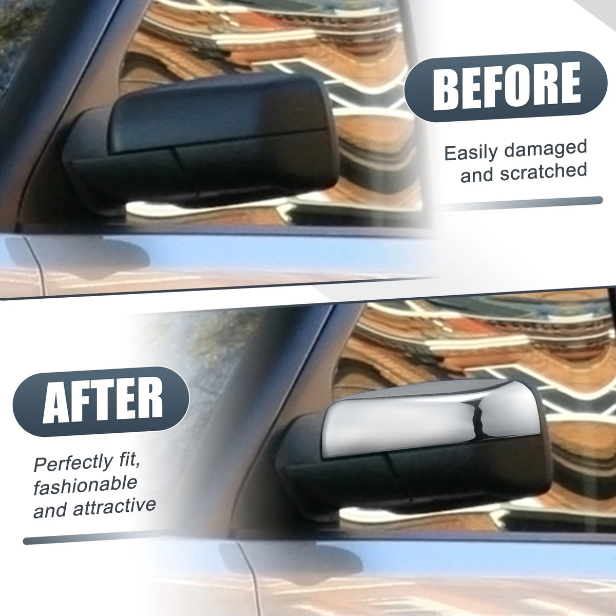 Left Mirror Cover Cap Chrome for Land Rover Range Rover Sport Discovery (2005-2013)
