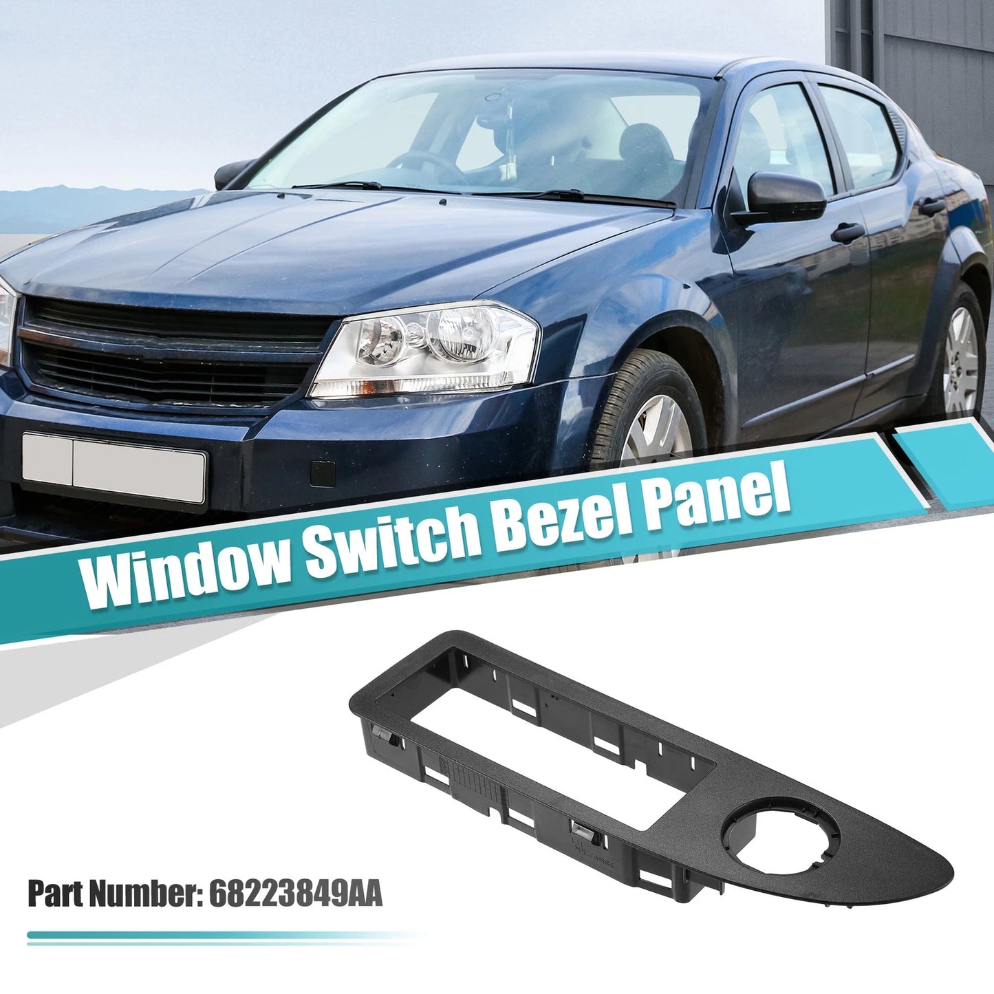 Front Left Door Window Switch Bezel for Dodge Avenger (2011-2014)