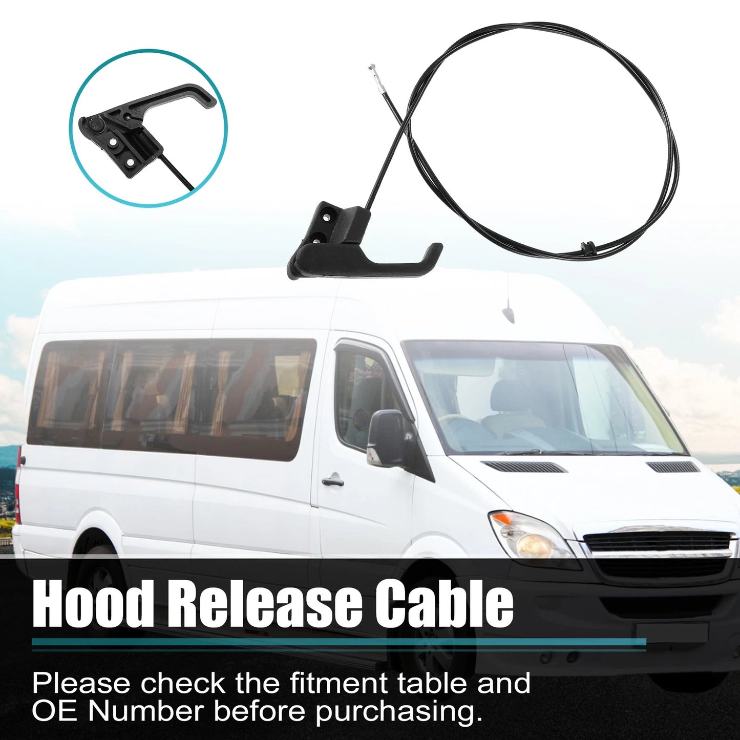 1 x Hood Release Cable for Chrysler