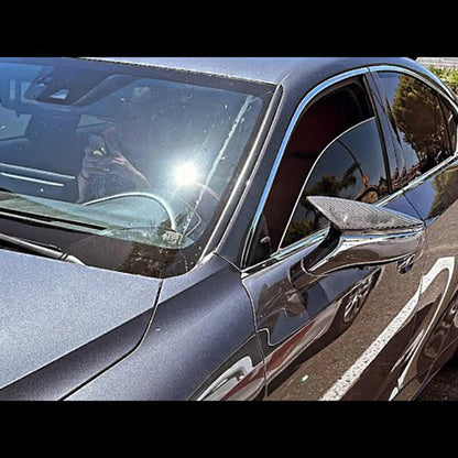 2 x M Style Real Carbon Fiber Mirror Covers for 2021-2023 Lexus IS300 IS350 IS500