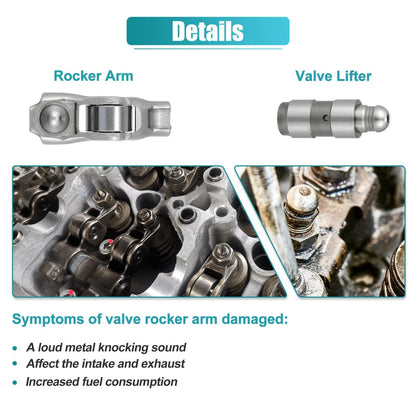 Rocker Arm and Valve Lifter Kit 12 Pcs for Chrysler Dodge Charger