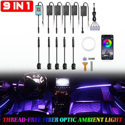 6M 1in9 RGB LED Light Strip for Dodge Car Interior Footwell Atmosphere Lamp