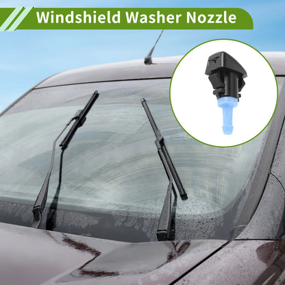 Windshield Washer Nozzle w/ Hose Connector for Jeep