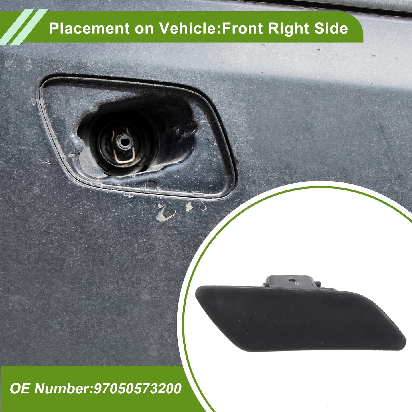 Right Washer Nozzle Cover Cap for Porsche Panamera