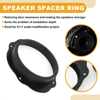 6.5" Car Speaker Subwoofer Mounting Spacer Bracket Ring for Ford