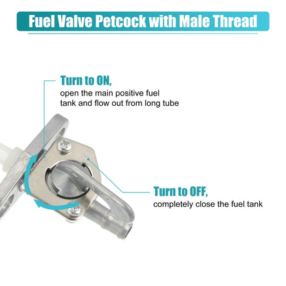 Fuel Valve Petcock with Male Thread for Honda CR125R (1979–2007)