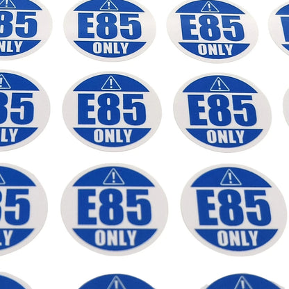 Warning Label E85 Stickers for Gas Gasoline Fuel Tank - 42 pcs