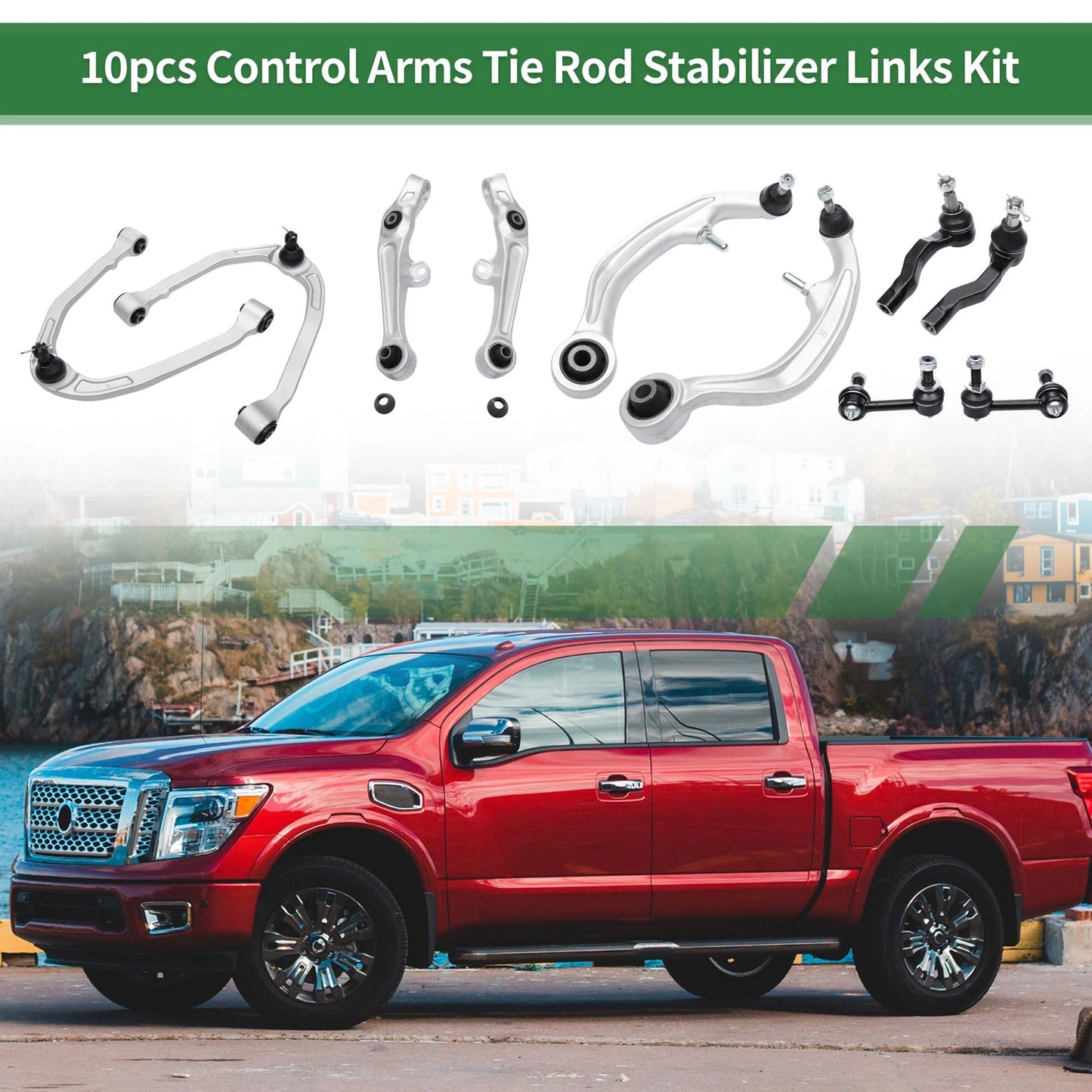 10pcs Front Suspension Control Arm Sway Bar Links for Nissan 350Z (03-09)