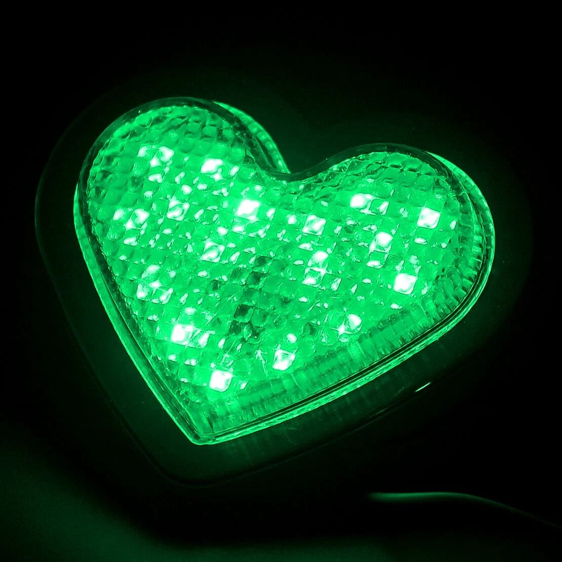 Green Heart Shaped LED Side Marker Turn Signal Lights for Car