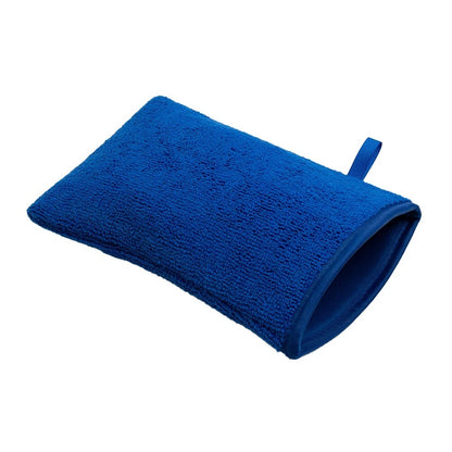 Car wash Gloves Reusable Clay Mitt for Detailing Blue