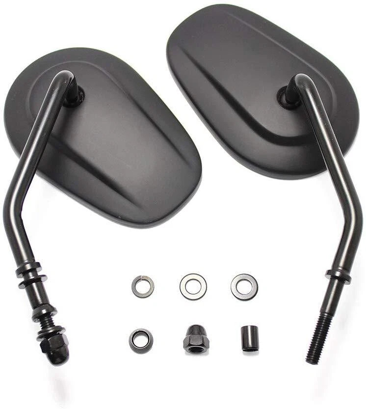 Black Motorcycle Mirrors for Harley Sportster 883 1200 48 Iron (2004-2023)