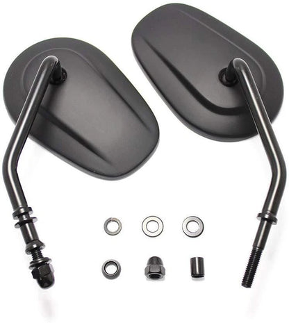 Black Motorcycle Mirrors for Harley Sportster 883 1200 48 Iron (2004-2023)