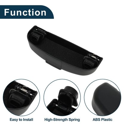 Sunglasses Case for Mini Cooper F56 2014-2018 ABS Black 1 Set