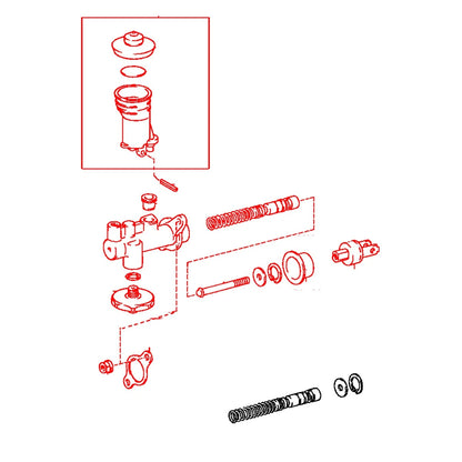 5/8 Clutch Master Cylinder for Toyota Carina Wagon AT170-AT175 ST170-ST171