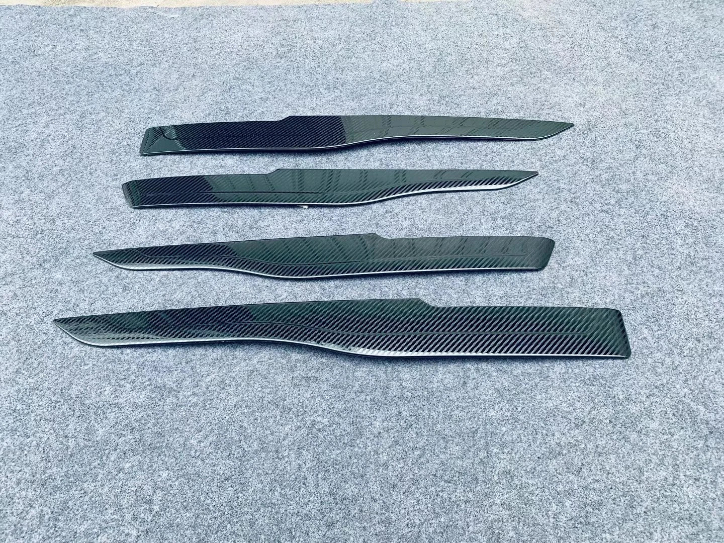 Carbon Fiber Door Armrest Cover Trim for 2020-2024 Toyota Harrier Venza