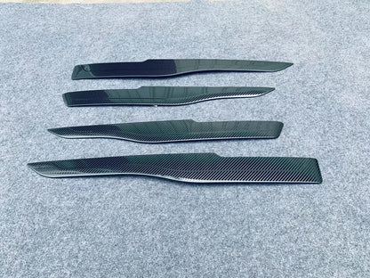 Carbon Fiber Door Armrest Cover Trim for 2020-2024 Toyota Harrier Venza