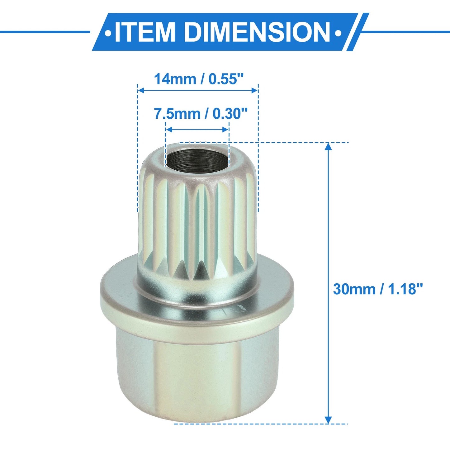 34/18PT Wheel Lock Lug Nut for BMW Anti Theft Removal Key Socket Adapter