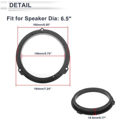 Speaker Spacer Ring Adapter for Ford C-Max 6.5" Speakers 2 x Pcs